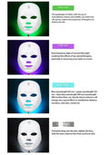 7-Color LED Light Therapy Face Mask