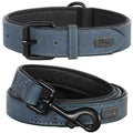 Héritage Vegan-Leather Collar & Leash Set