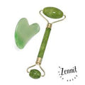 Jade Gua Sha & Roller Set