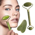 Jade Gua Sha & Roller Set