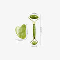 Jade Gua Sha & Roller Set