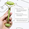 Jade Gua Sha & Roller Set