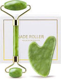 Jade Gua Sha & Roller Set