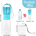 3-in-1 Pet Water & Food Bottle with Waste Bag Holder